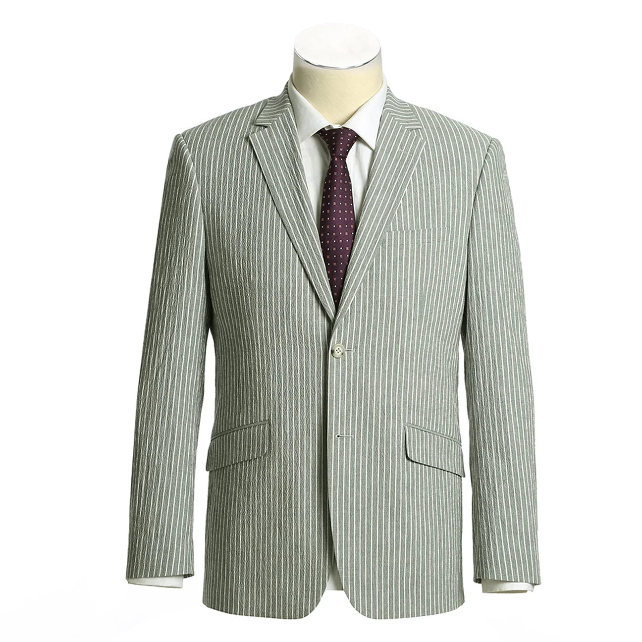 Striped Seer Sucker Suit