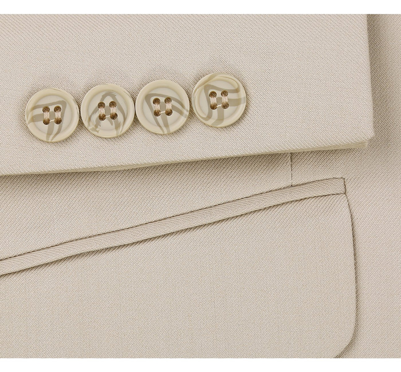 Notch Lapel Suit | Beige