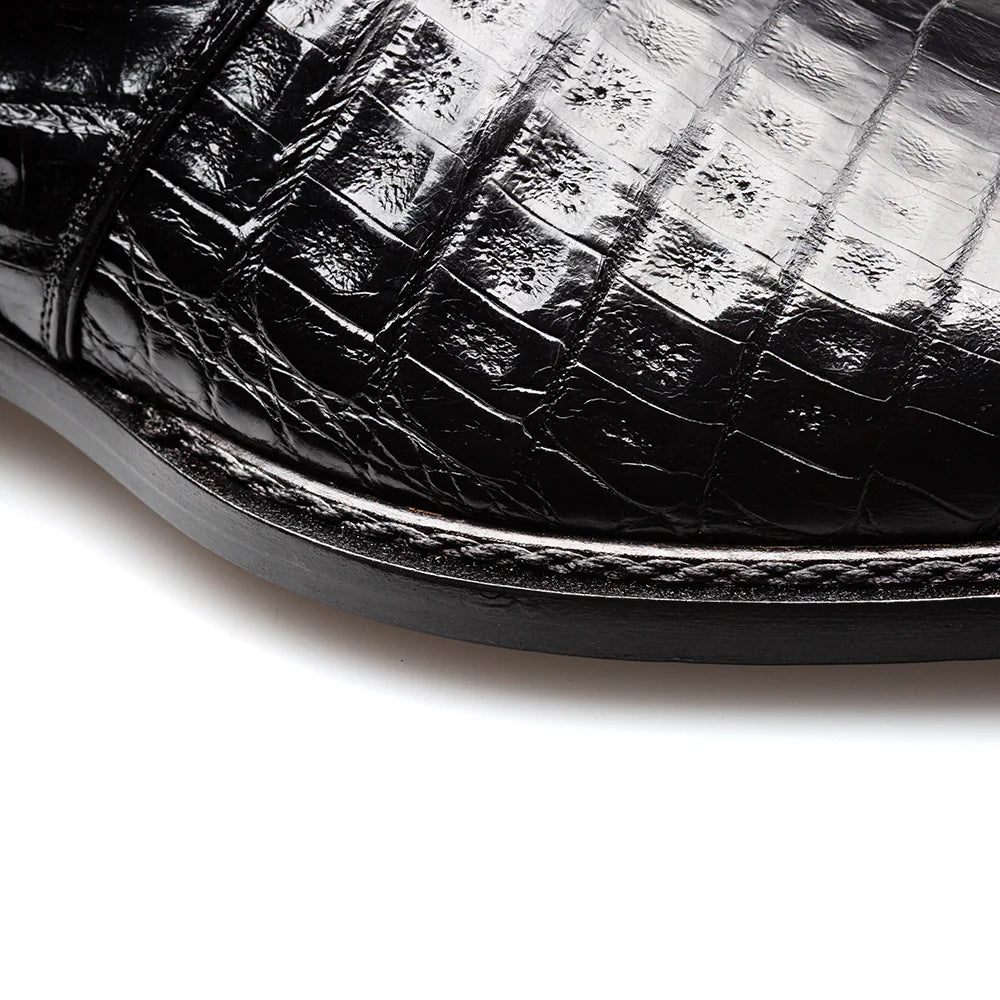 Gigolo Crocodile Monk Strap