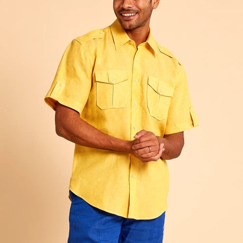 Linen Military Shirt