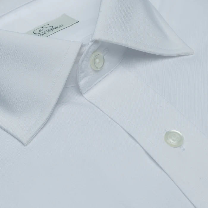 Spread Collar French Cuff | White