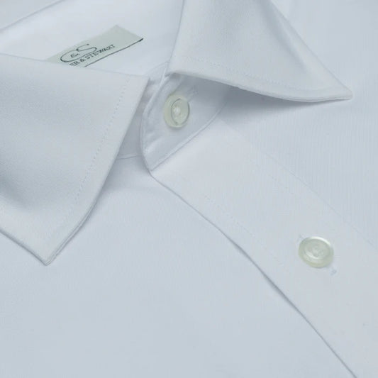 Spread Collar French Cuff | White