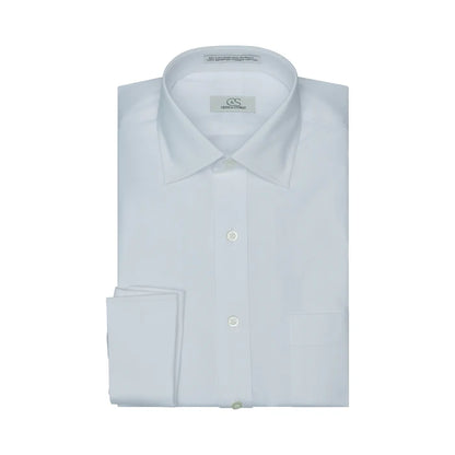 Spread Collar French Cuff | White