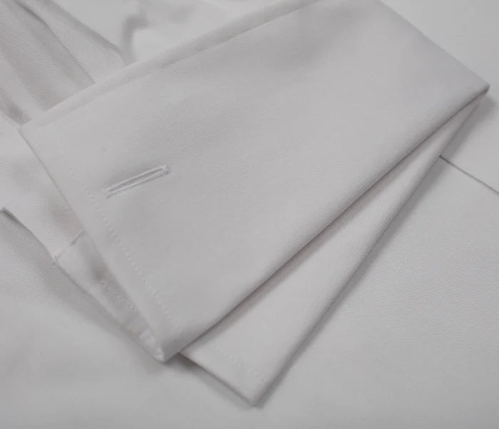 Spread Collar French Cuff | Silver Grey