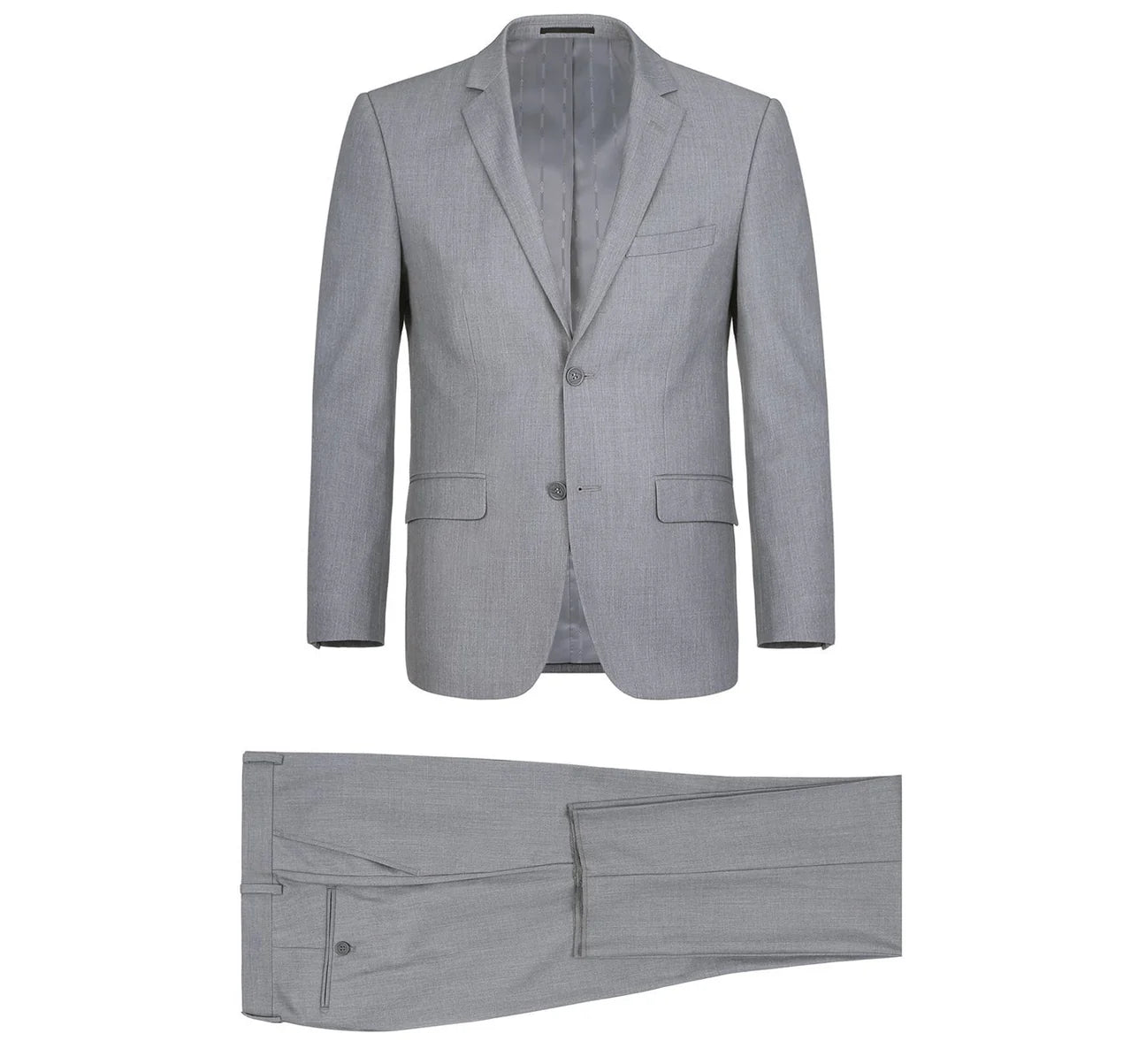 Notch Lapel Suit | Light Grey