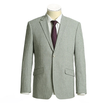 Striped Seer Sucker Suit