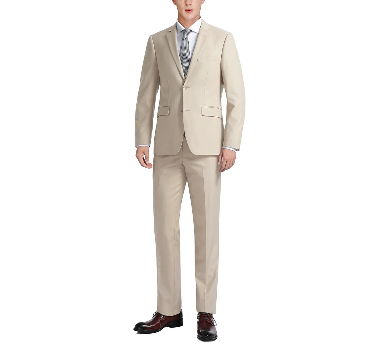 Notch Lapel Suit | Beige