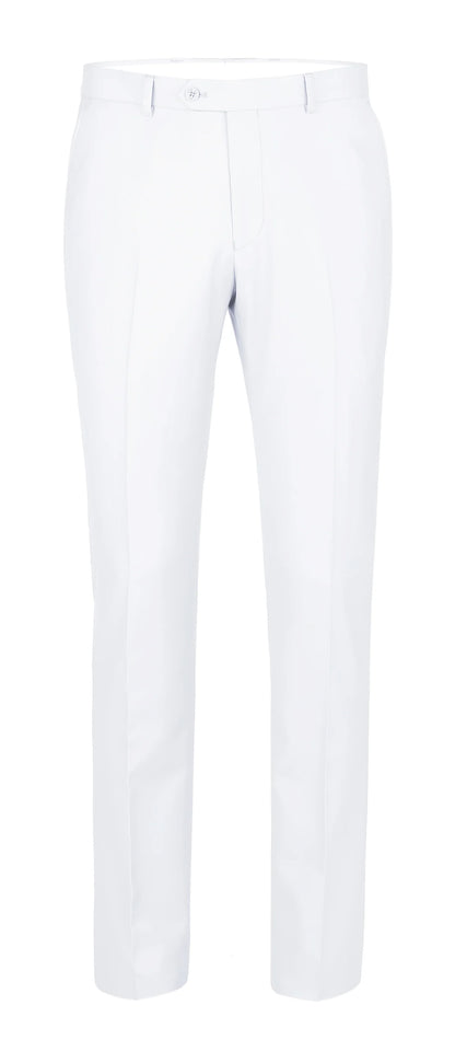 Notch Lapel Suit | White