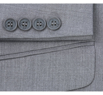Notch Lapel Suit | Light Grey