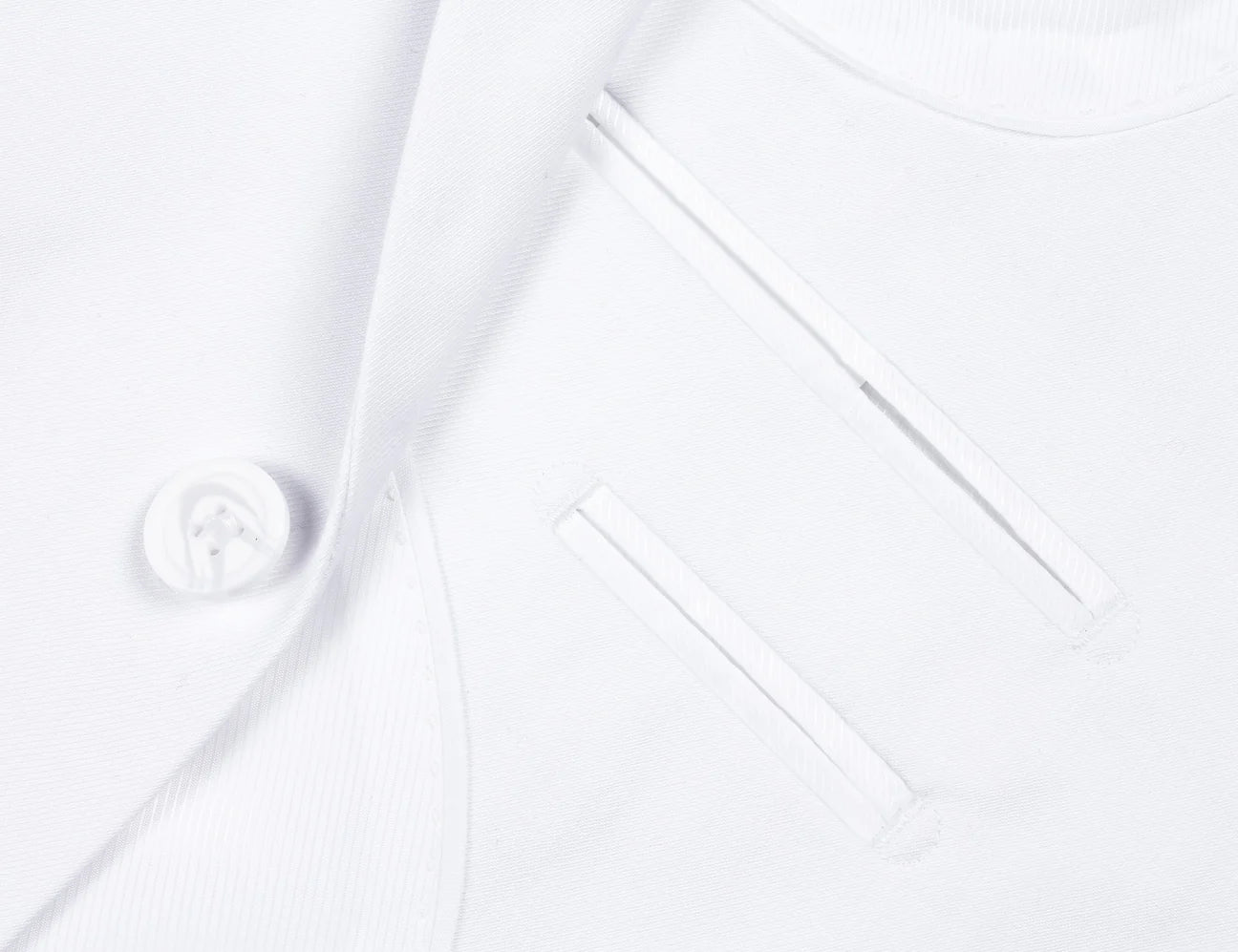 Notch Lapel Suit | White