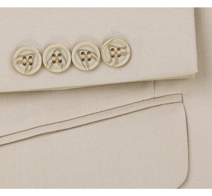 Notch Lapel Suit | Beige