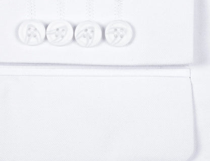 Notch Lapel Suit | White