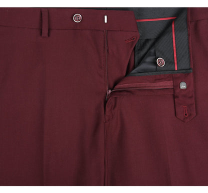 Notch Lapel Suit | Burgundy