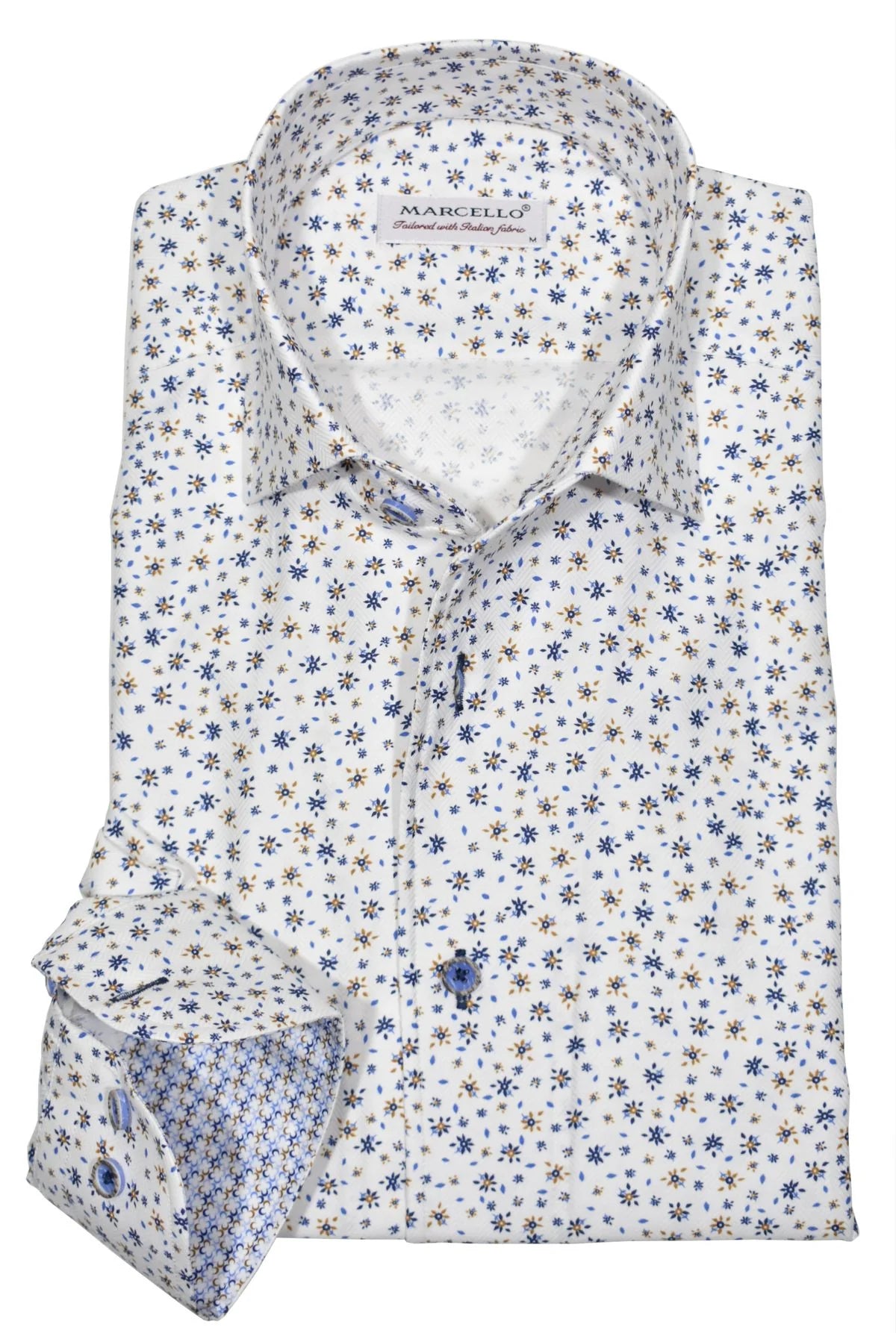Majestic Flora Roll Collar Shirt