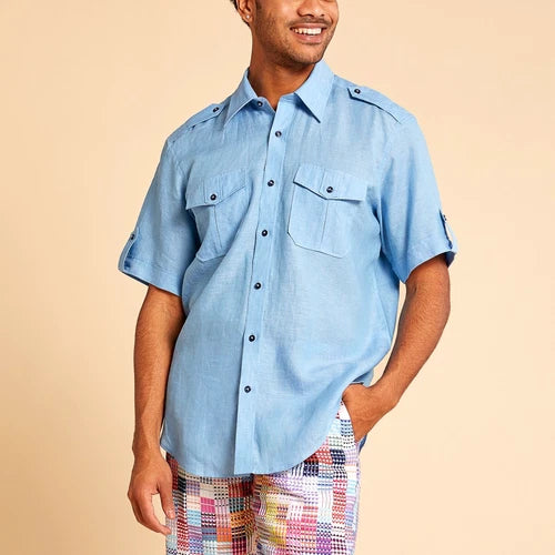 Linen Military Shirt
